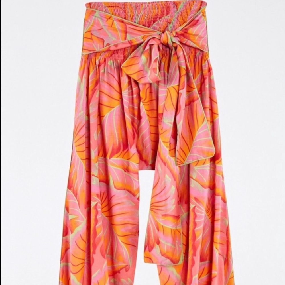 Farm rio , Brigth forest smoked waisted pants